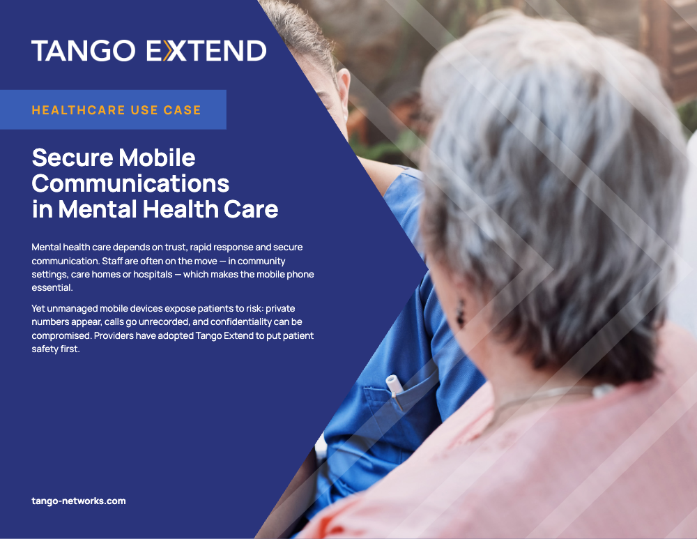 Tango Extend - Use Case - Mental Health
