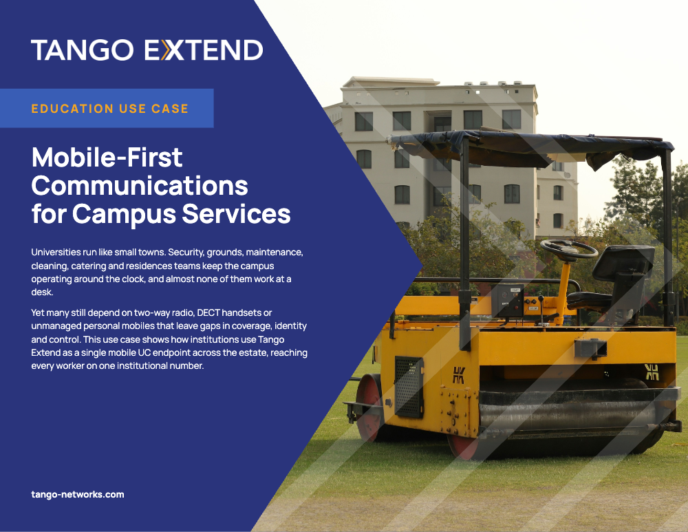 Tango Extend - Use Case - Education - Campus Services