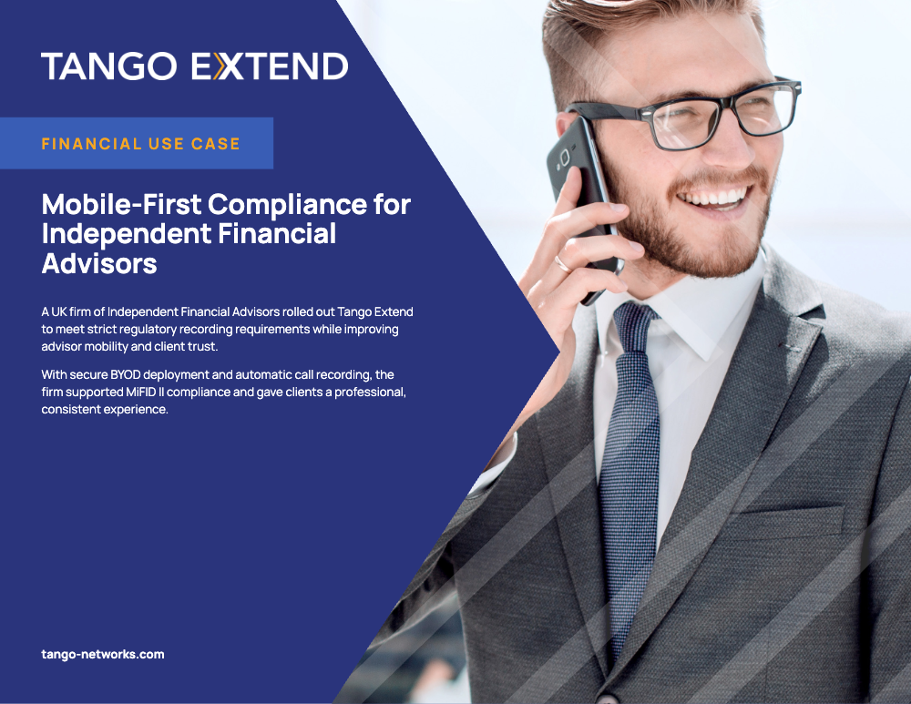 Tango Extend - Use Case - Finance