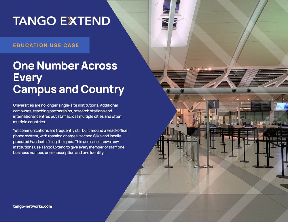 Tango Extend - Use Case - Education - Multi-Campus and International