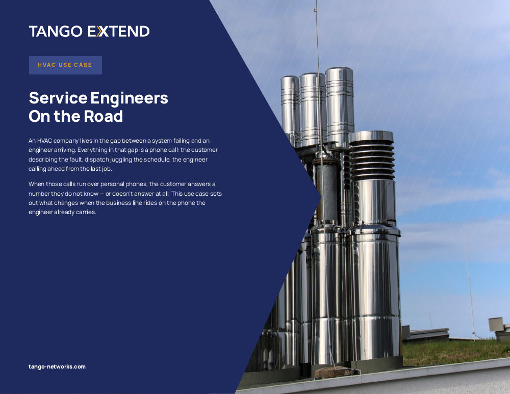 Tango Extend - Use Case - HVAC - Service Engineers