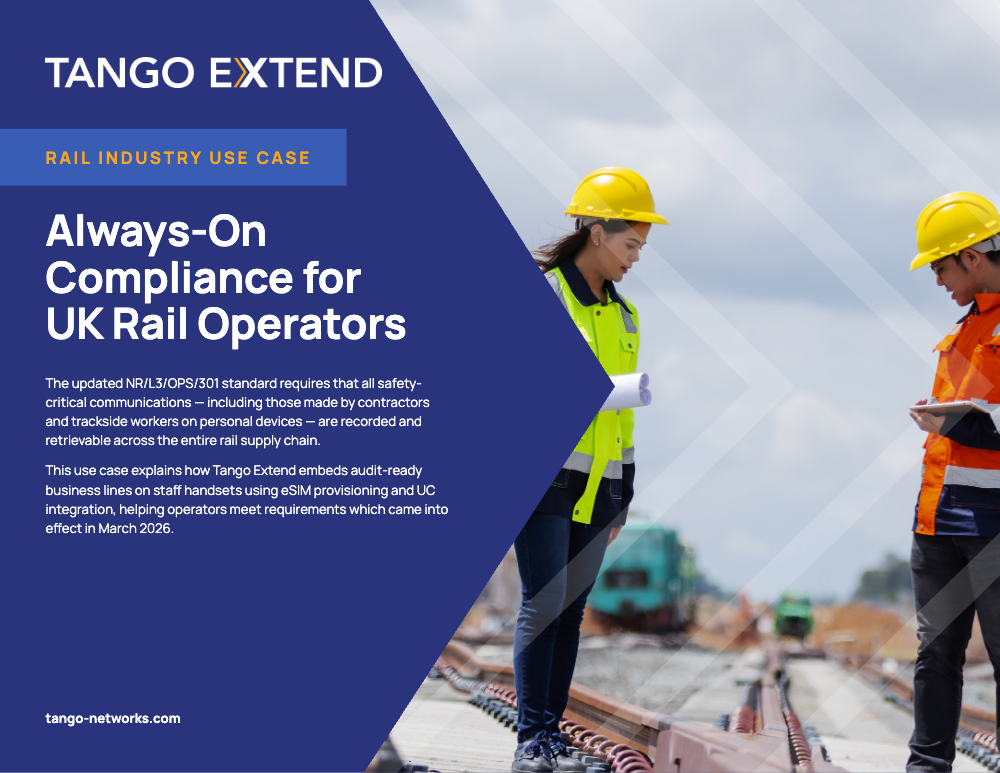 Tango Extend - Use Case - Rail