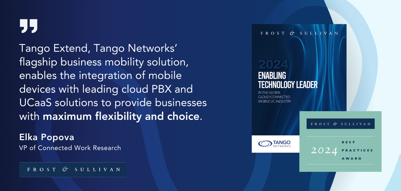 Tango Networks wins Technology Leadership Award from Frost & Sullivan